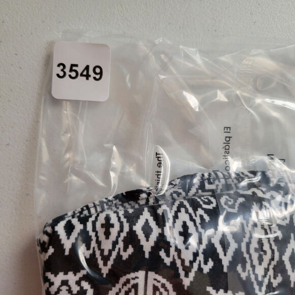 Iz Byer Shirt Women Small Black White Tank Top Geometric Scoop Neck Strappy Back - Picture 10 of 10